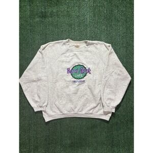 VTG 90s Hard Rock Cafe Amsterdam Sweatshirt Crewneck Save The Planet Size Large